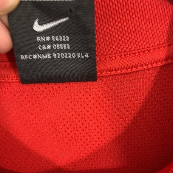 Nike Golf Vintage Red Vented Short Sleeve Athletic Shirt size L - Picture 4 of 13